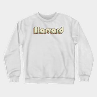 Harvard // Retro Rainbow Typography Style // 70s Crewneck Sweatshirt